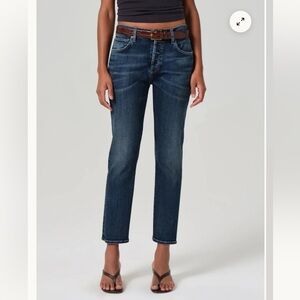 Citizens of Humanity Emerson slim boyfriend button fly cropped jeans size 25